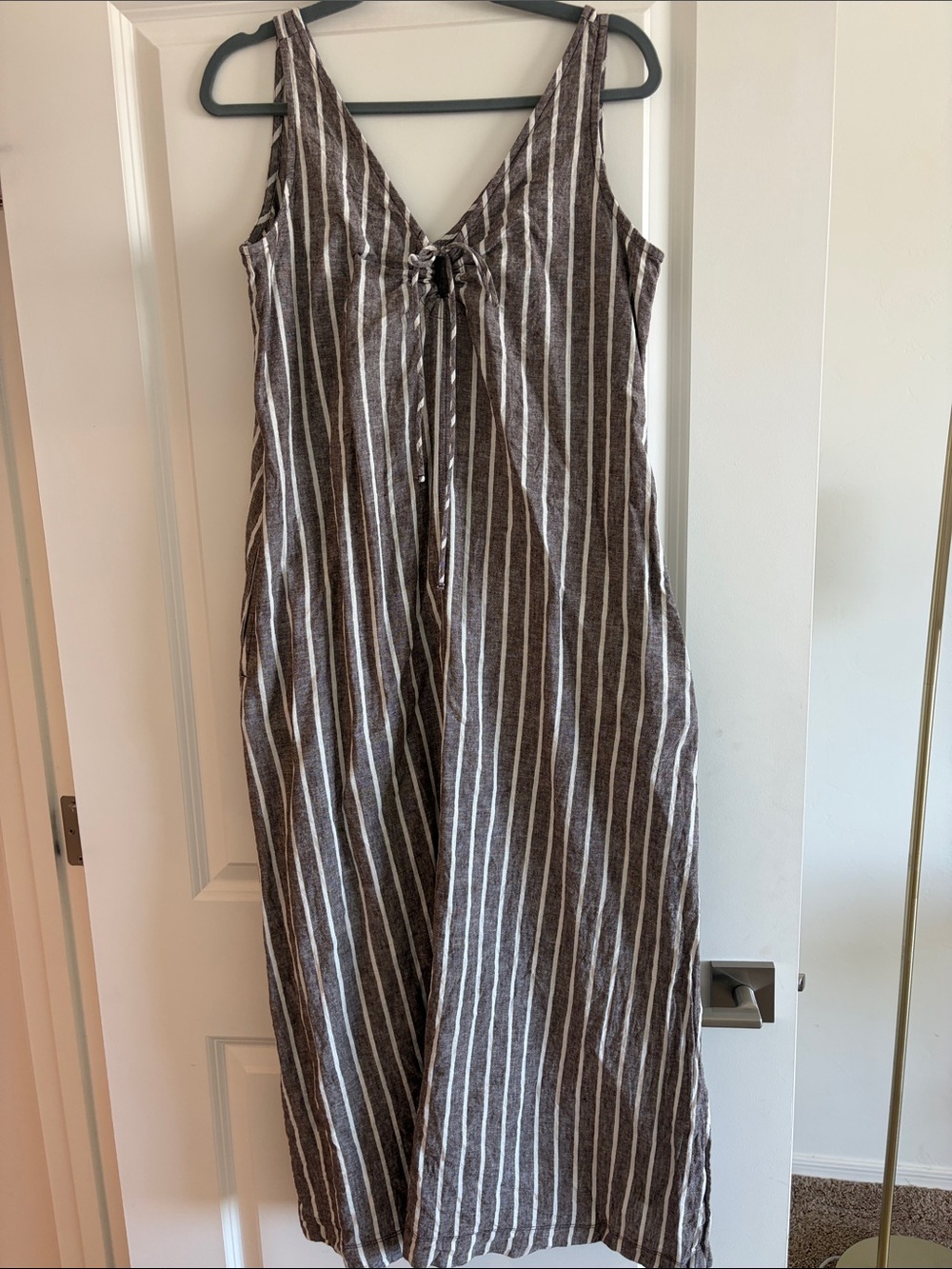 Linen cotton blend dress nwot